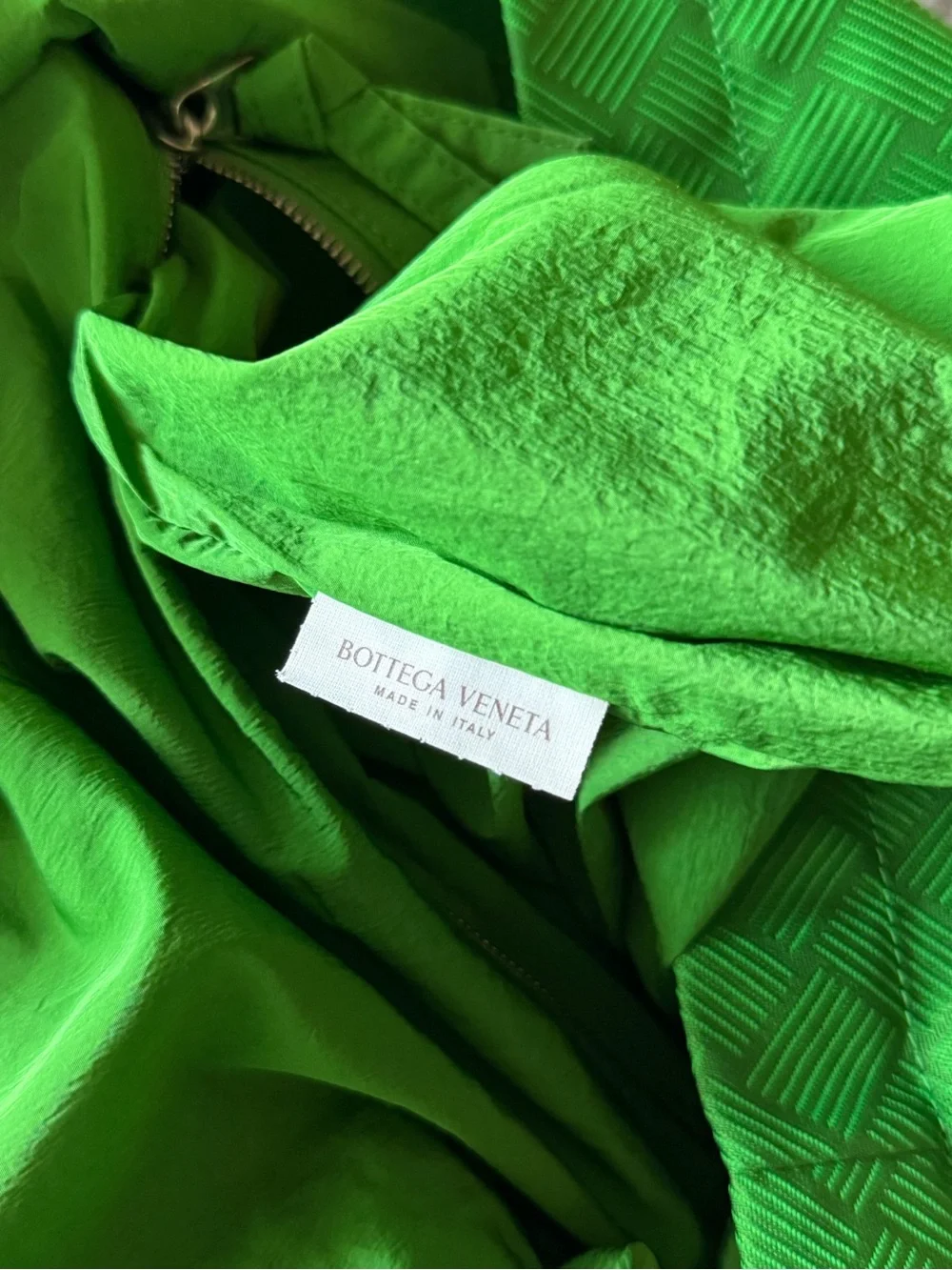 Bottega Veneta Green Woven-Texture Backpack